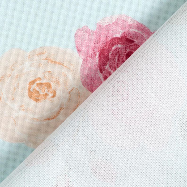 Imprægneret voksdug romantiske roser – babyblue,  image number 5