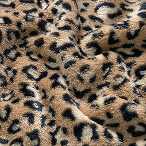 Hyggefleece leopardmønster – mellembrun, 