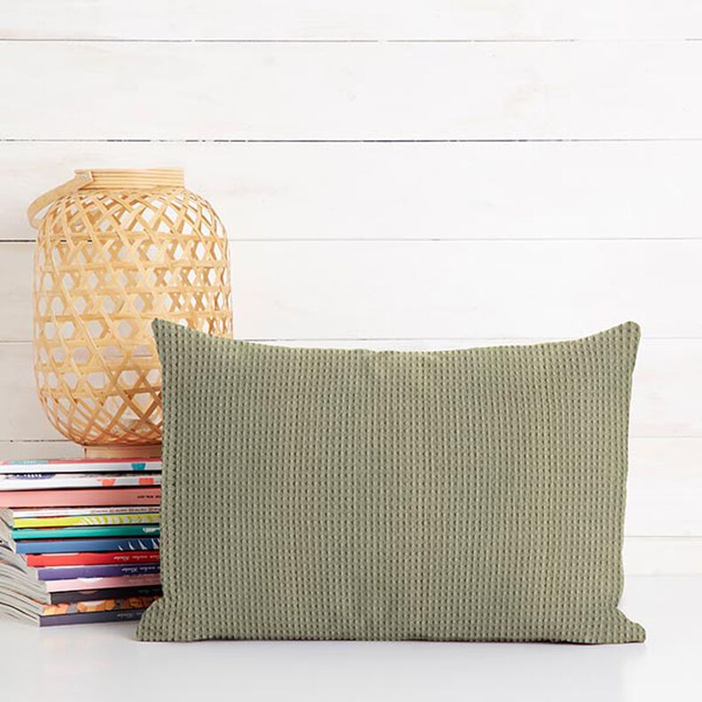 Vaffelpiqué – lys olivengrøn,  image number 8