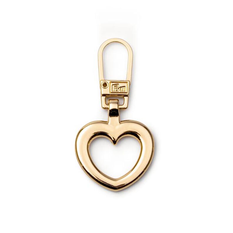 Modelynlås, hjerte [ 40 x 20 x 2 mm ] | Prym – guld metallisk,  image number 3