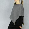 FRAU PENNY asymmetrisk vendbar poncho | Studio klippeklar | Onesize,  thumbnail number 4