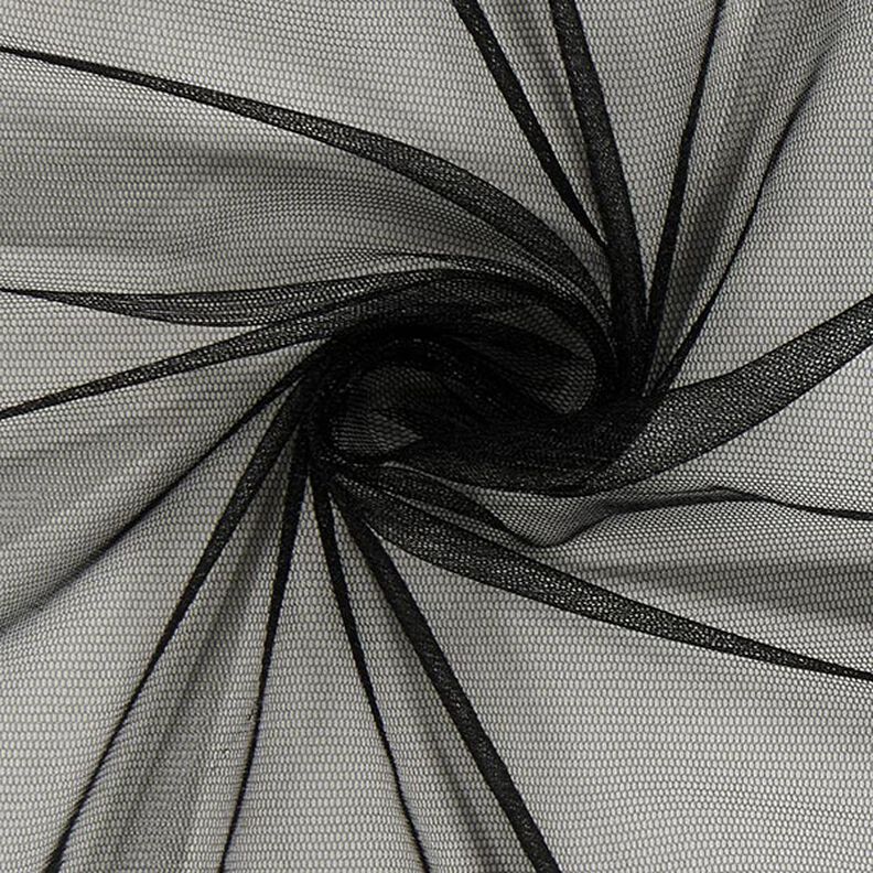 Glitrende tyl – sort,  image number 2