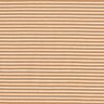 Bomuldsjersey smalle striber – creme/kanel,  thumbnail number 1