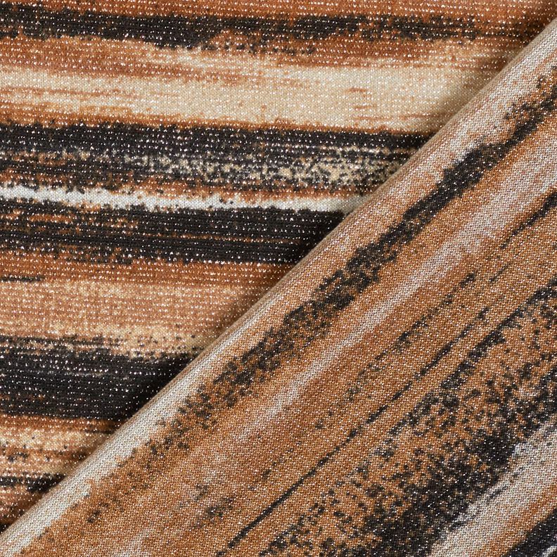 jersey glitter sl&oslash;rede striber &ndash; brun/sort,  image number 5