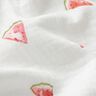 GOTS Musselin/Dobbelt-Crincle stof melonstykker Digitaltryk – hvid,  thumbnail number 2