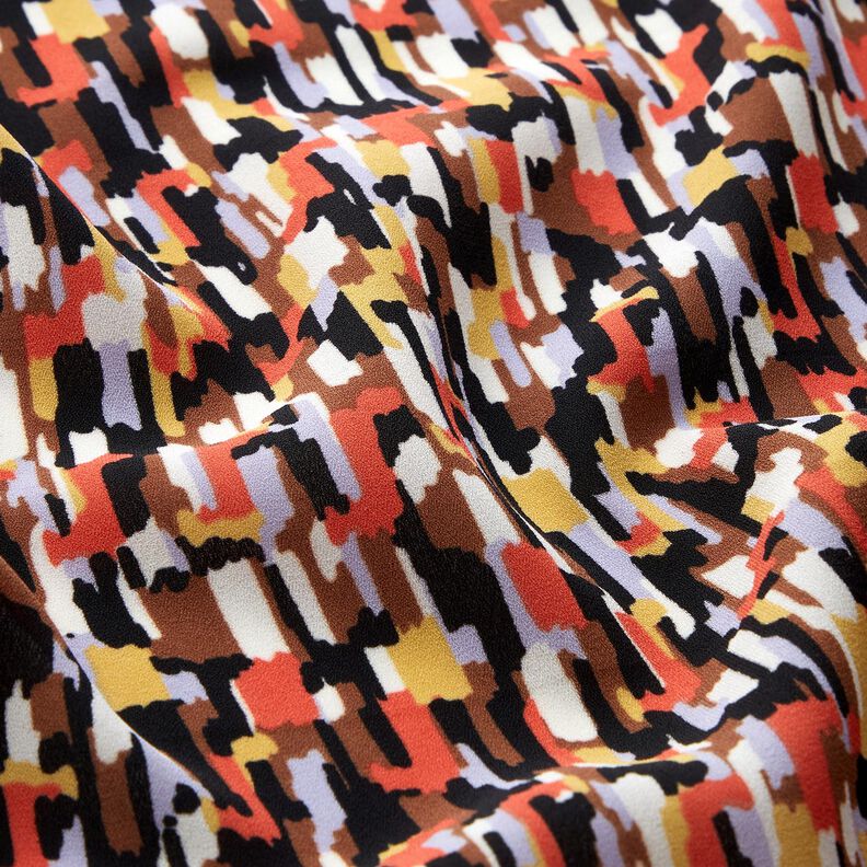 crepestof penselstrøg – sort/terracotta,  image number 2