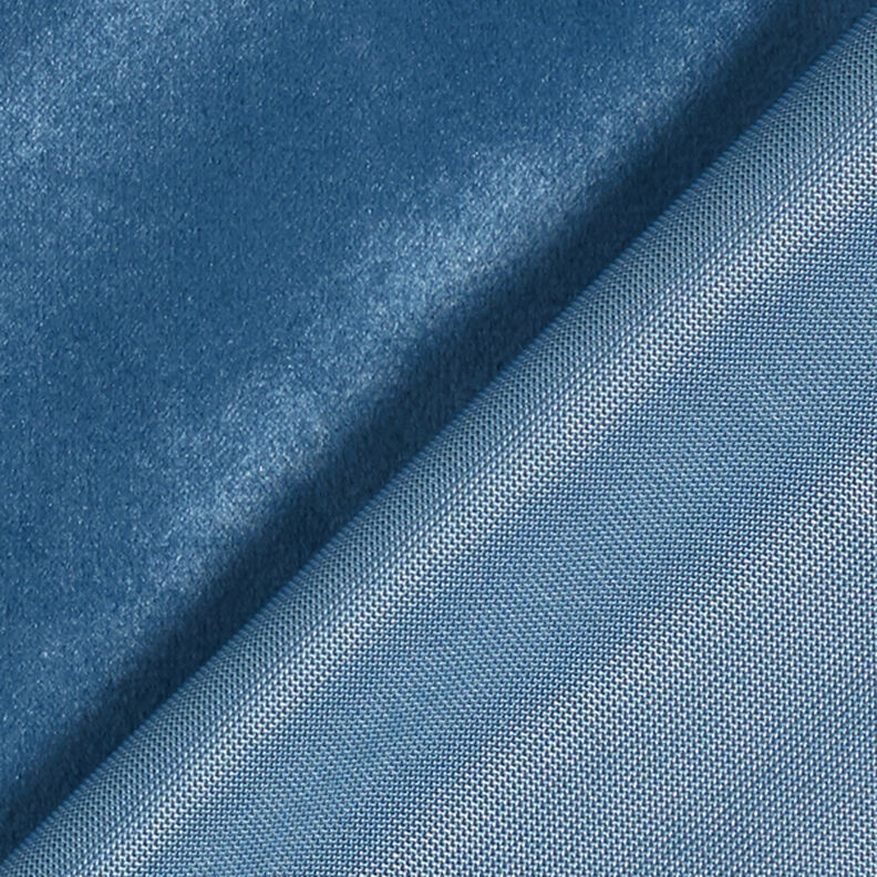 Dekorationsstof fløjl – blågrå,  image number 3
