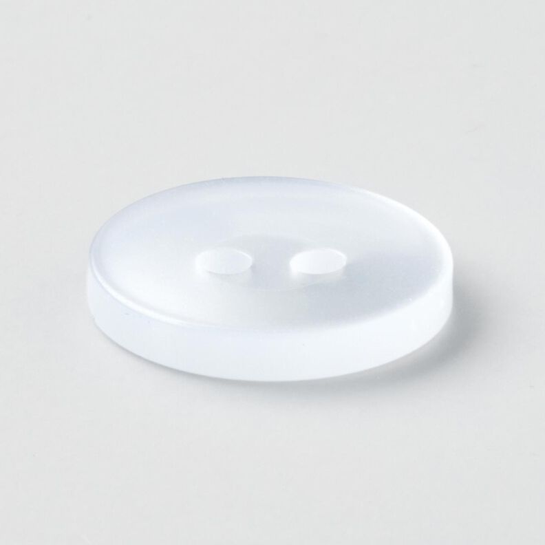 2-hulsknap blank [Ø 15 mm] – hvid,  image number 2