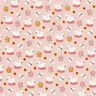 Bomuldsjersey søde svaner – lys rosa/hvid,  thumbnail number 1