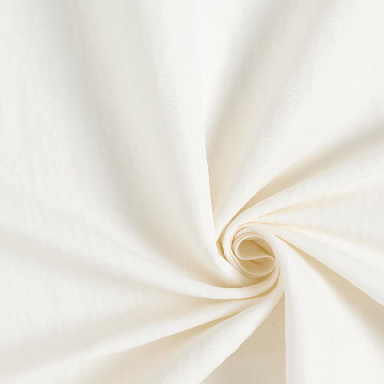 Skjortestof viskose-hør-miks ensfarvet – hvid,  image number 1