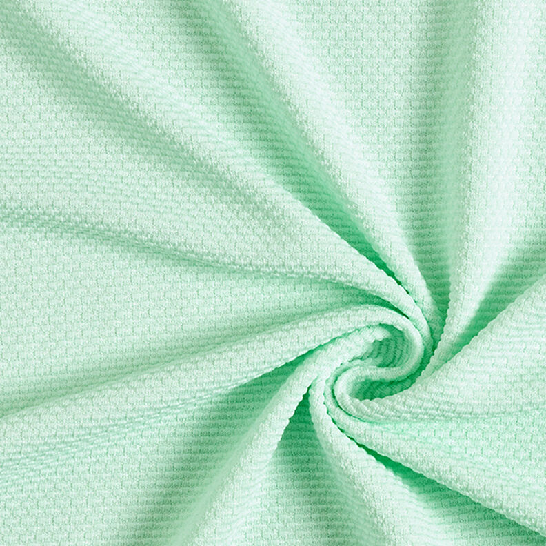 Jacquard jersey struktur – lys mint,  image number 3