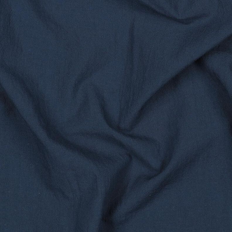 Bomuldsstof Krøllet forvasket – natblå,  image number 2