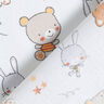 Cretonne små kaniner og bjørne – tågegrå,  thumbnail number 4