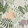 Bomuldsstof Cretonne abstrakte jungleplanter – hvid/grøn,  thumbnail number 6