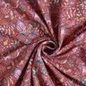French Terry Sommersweat paisley-blomster Digitaltryk – bourgogne-farvet,  thumbnail number 4