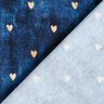 Bomuldsjersey gyldne hjerter | Glitzerpüppi – indigo,  thumbnail number 4