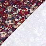 Viskosejersey udtryksfulde blomster – marineblå/rødlilla,  thumbnail number 4