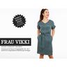 FRAU VIKKI - løs kjole med V-udskæring og bælte, Studio Schnittreif  | XS -  XXL,  thumbnail number 1