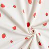 GOTS Bomuldsjersey akvarel jordbær Digitaltryk – elfenben,  thumbnail number 3