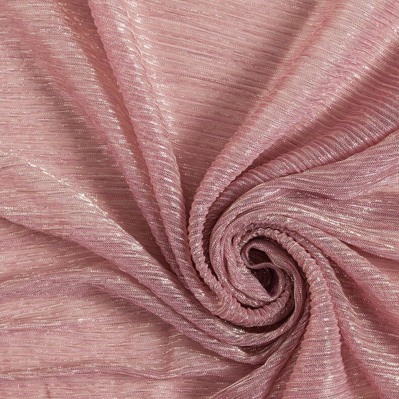 Gennemsigtig plissé glitterstriber – rosa,  image number 3