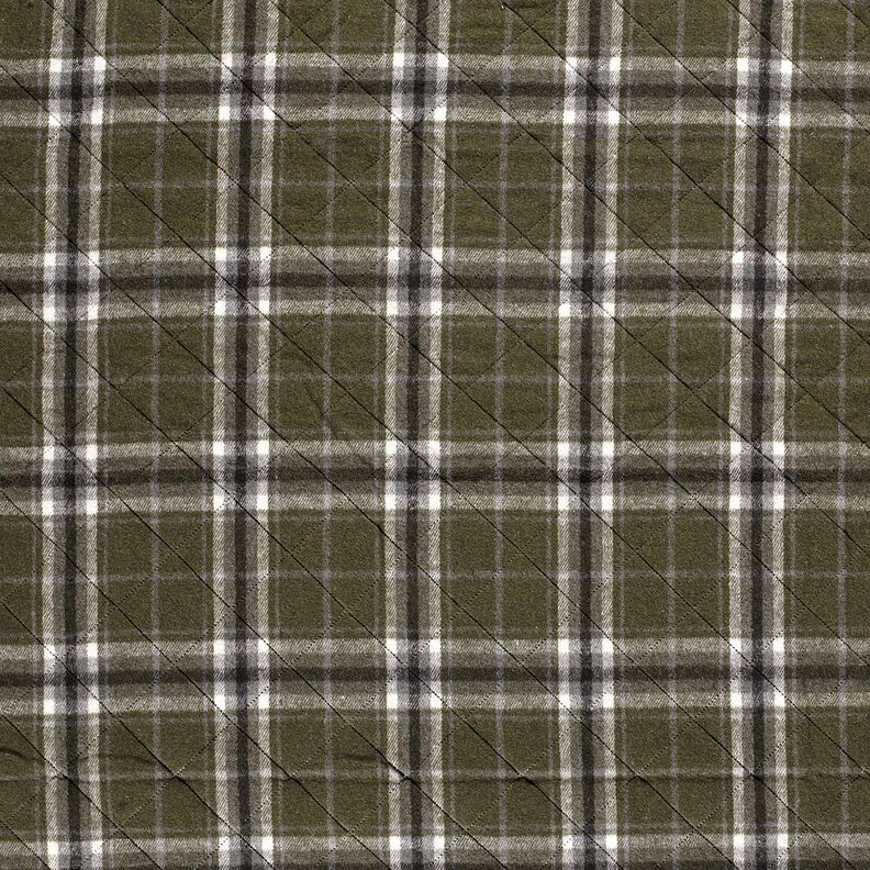 Quiltstof ternet – mørk olivengrøn/stengrå,  image number 1