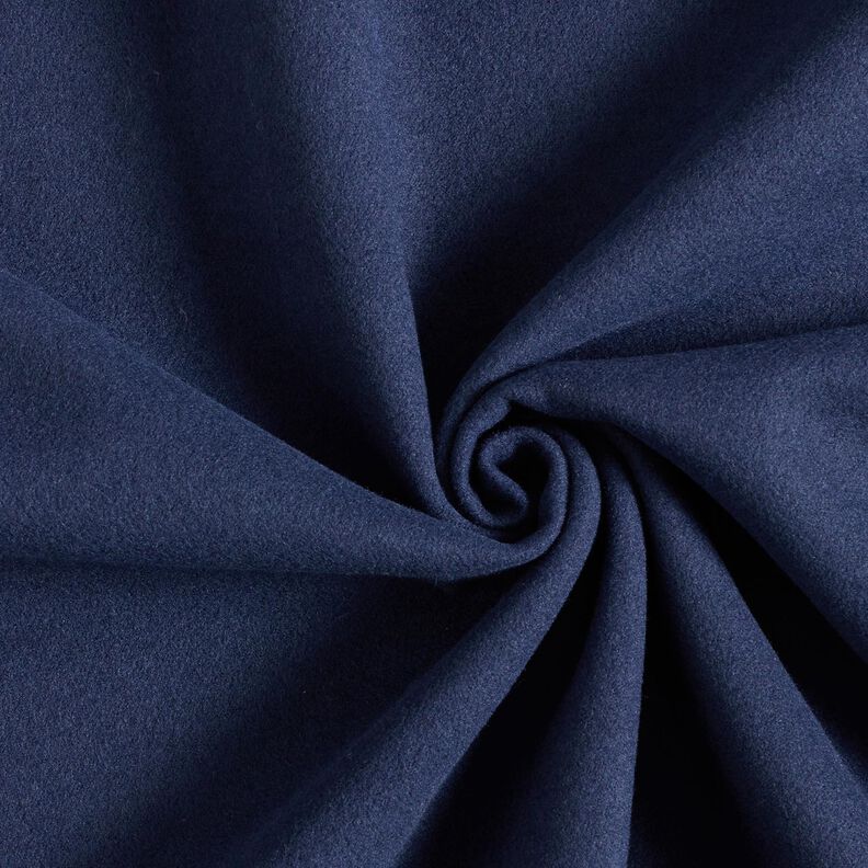 Frakkestof genanvendt polyester – marineblå,  image number 1