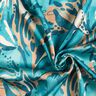 crepe-satin havblomster – azur/kanel,  thumbnail number 3