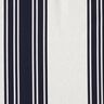 Dekorationsstof Panama blokstriber – sort-blå/tågegrå,  thumbnail number 1