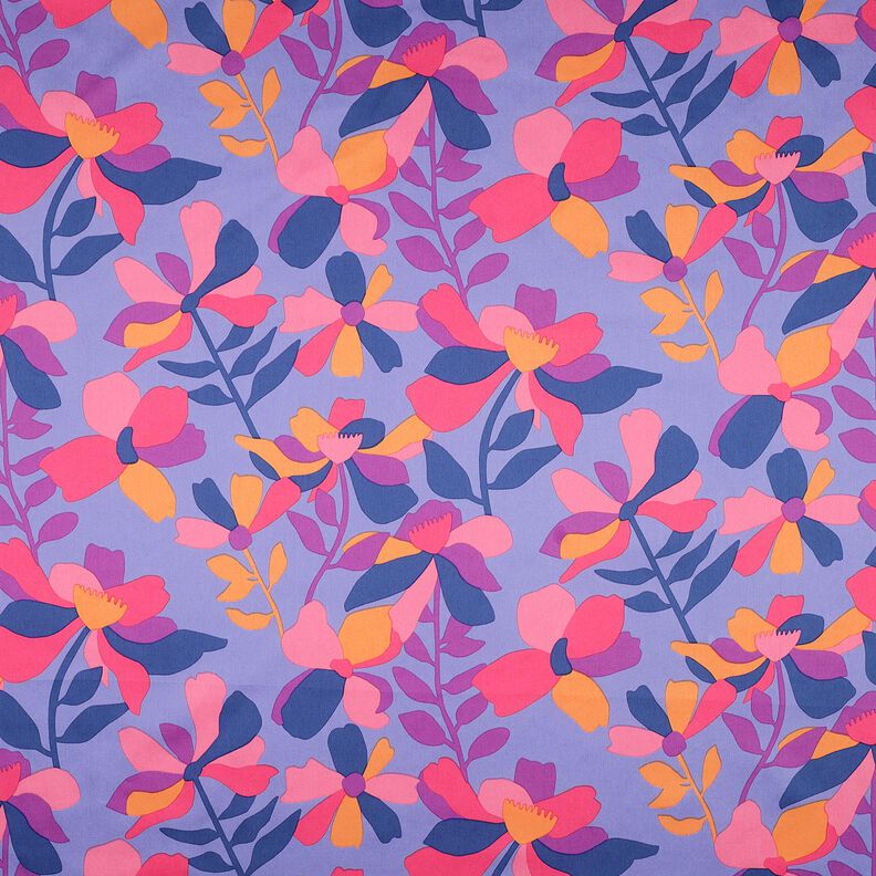 Bomuldssatin Cloverdale | Nerida Hansen – blålilla/rødlilla,  image number 1