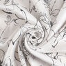 Viskose-miks metallic-glans blomstertegning – hvid/sort,  thumbnail number 4