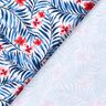 Badetøjsstof Blomster og palmevifter – hvid/indigo,  thumbnail number 4