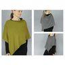 FRAU PENNY asymmetrisk vendbar poncho | Studio klippeklar | Onesize,  thumbnail number 2