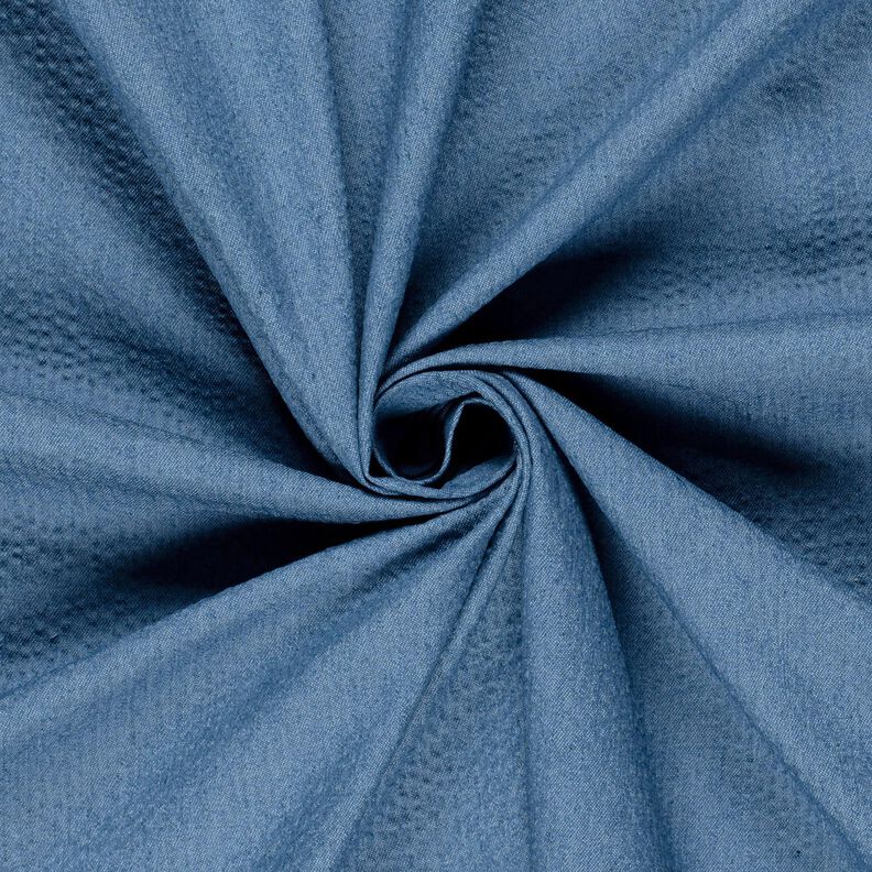 Denim-bomuldsblanding, bæk og bølge – jeansblå,  image number 5