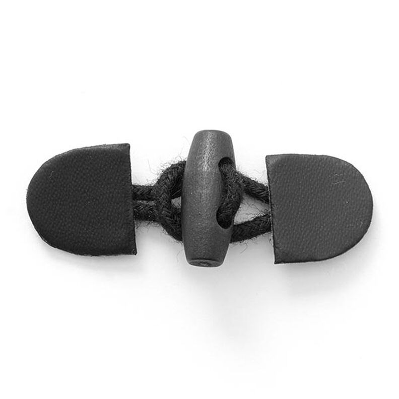 Hægte til duffelcoat [ 55 mm ] – sort,  image number 1