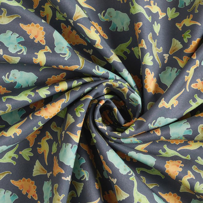 Softshell små dinosaurer Digitaltryk – antracit,  image number 4