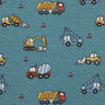 Alpefleece byggekøretøjer – jeansblå,  thumbnail number 1