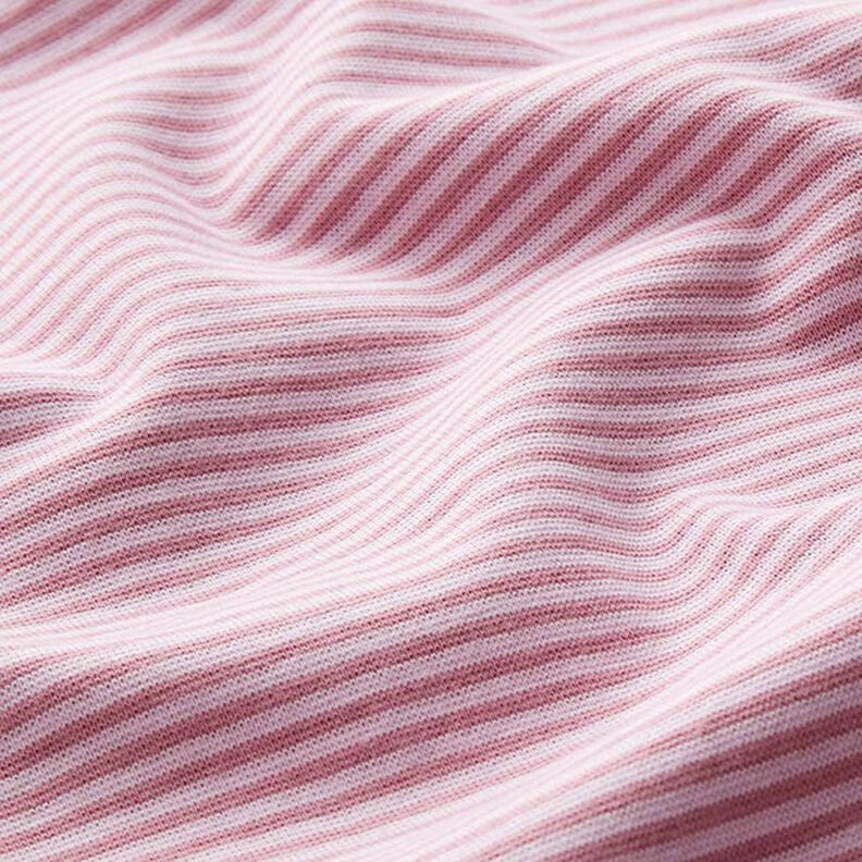Ribvævet, rørformet stof smalle cirkler – gammelrosa/rosa,  image number 2