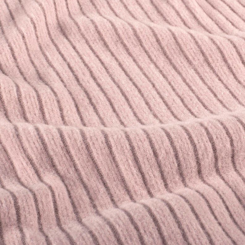 Superblød ribstrik ensfarvet – lys gammelrosa,  image number 2