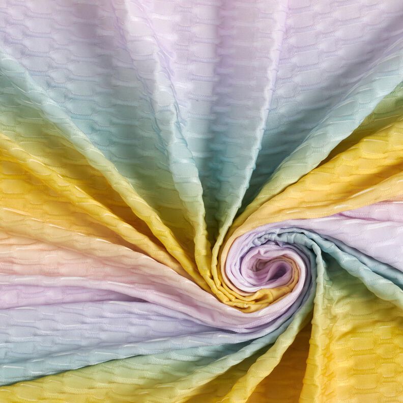 Sportsjersey struktur farveforl&oslash;b &ndash; pastelviolet/apricot,  image number 3