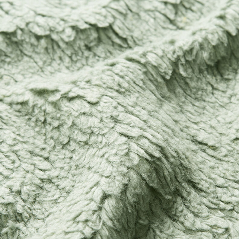 Bomulds-sherpa ensfarvet – reed,  image number 2