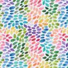 Bomuldspoplin regnbue-farvepletter Digitaltryk – hvid/farvemix,  thumbnail number 1