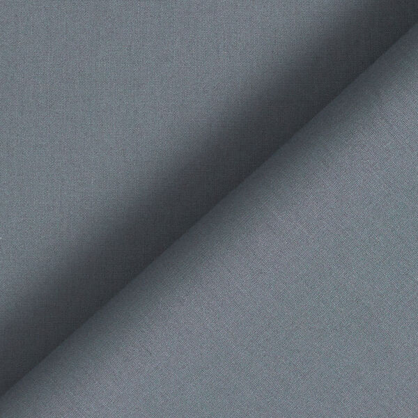 Poplin bomuldsblanding ensfarvet – skiffergrå,  image number 3