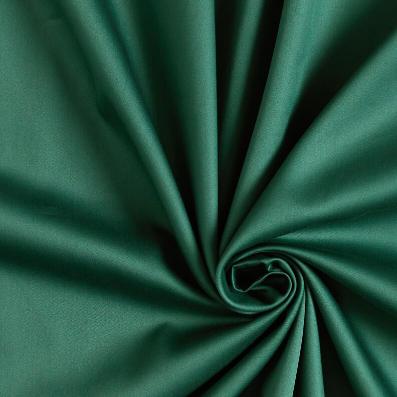 Bomuldssatin Ensfarvet – blågran,  image number 1