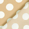Crepe stof polkaprikker [2,5 cm] – beige,  thumbnail number 4