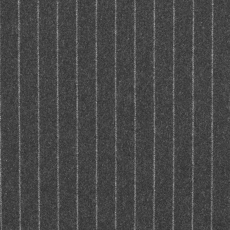 Uldstof brede nålestriber – granit,  image number 1