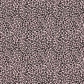 Bomuldsjersey Mini Leo-print – lys rosa/sort, 