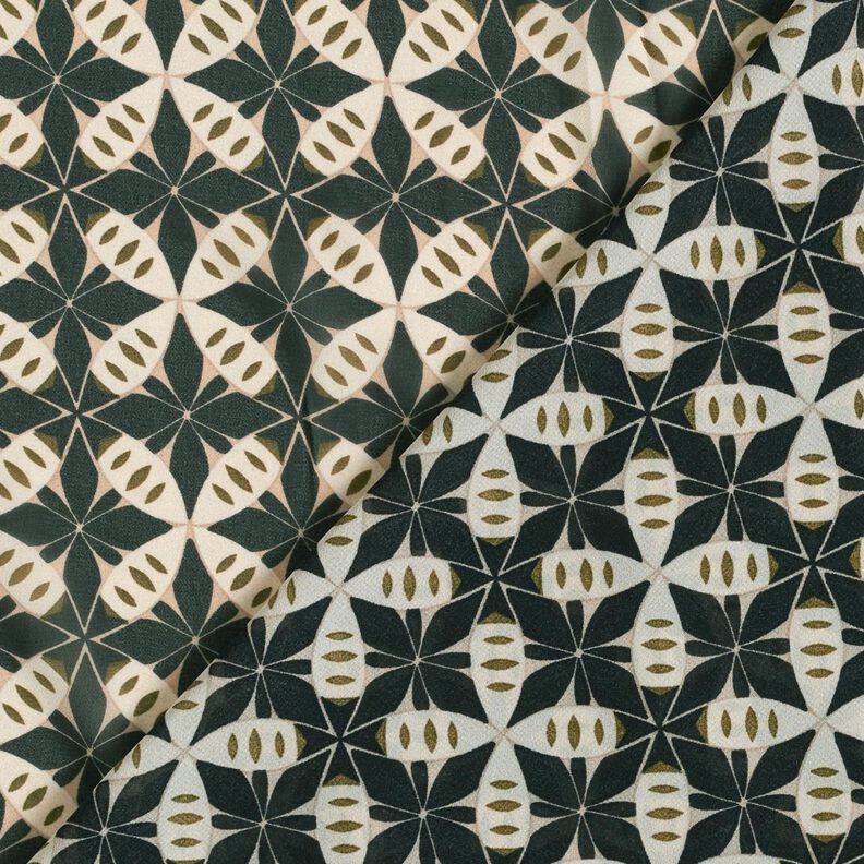 Chiffon cirkler og romber &ndash; sort/uldhvid,  image number 4