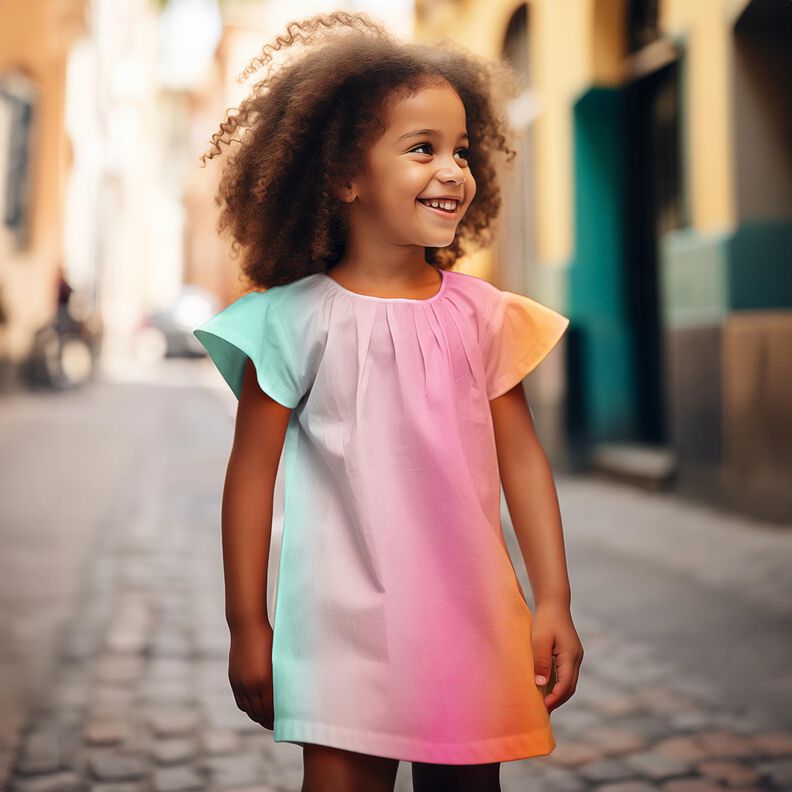 Batist regnbuefarvet gradient | Poppy Fabrics – pink/hvid,  image number 5