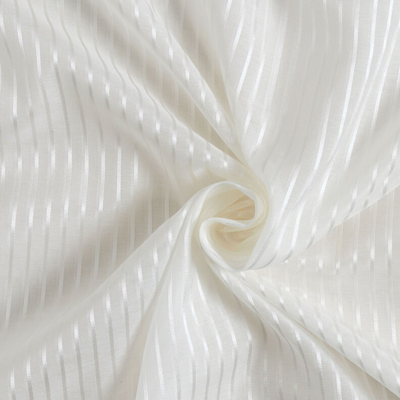 Voile silkemiks satin-striber – hvid,  image number 5