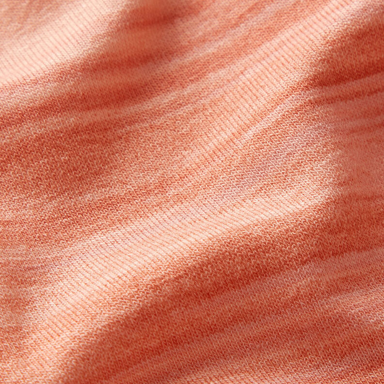 Viskosejersey farveforløb langsgående striber – mørkerød/apricot,  image number 4